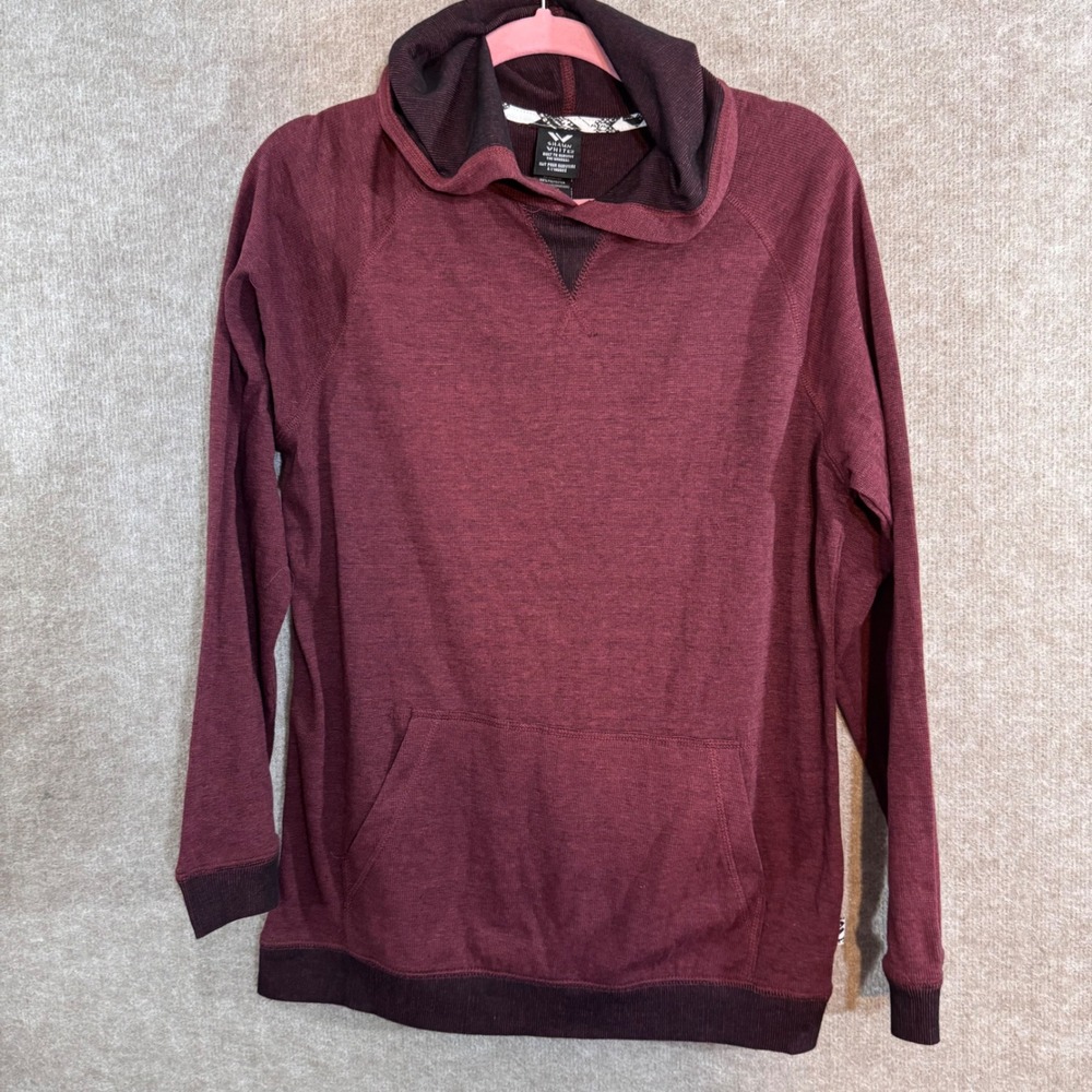Shaun White Hoodie Mens XL Burgundy Marled Pullover Skate Aesthetic